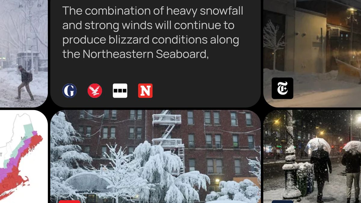 Huge snowstorm forces millions to stay home in the US Northeast — Saudi ...